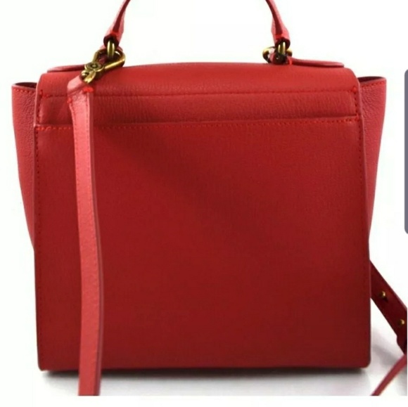 Ralph Lauren Red crossbody Millbrook Top Handbag - Picture 2 of 4